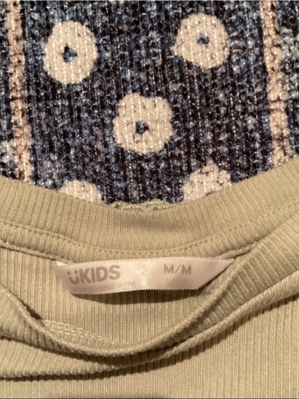 UNIQIDS? Kids M/M Light Sage Ribbed Tee